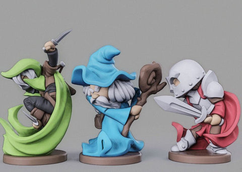 RPG HEROS Set 1, Wizard, Paladin and Rouge