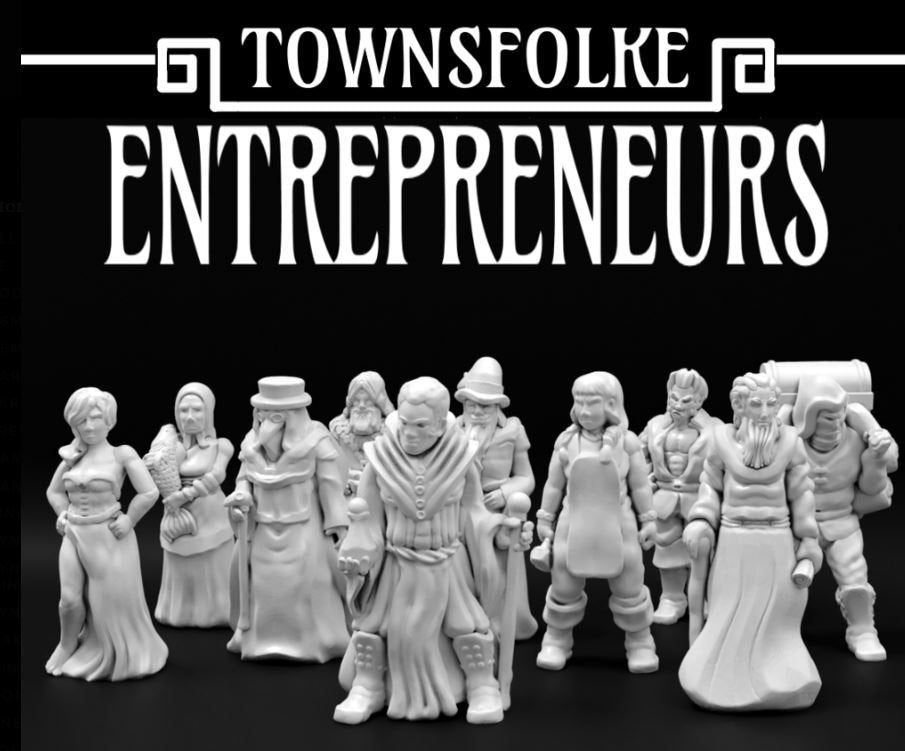 Dungeons and Dragons Townsfolke Entrepreneurs, Characters or NPC's
