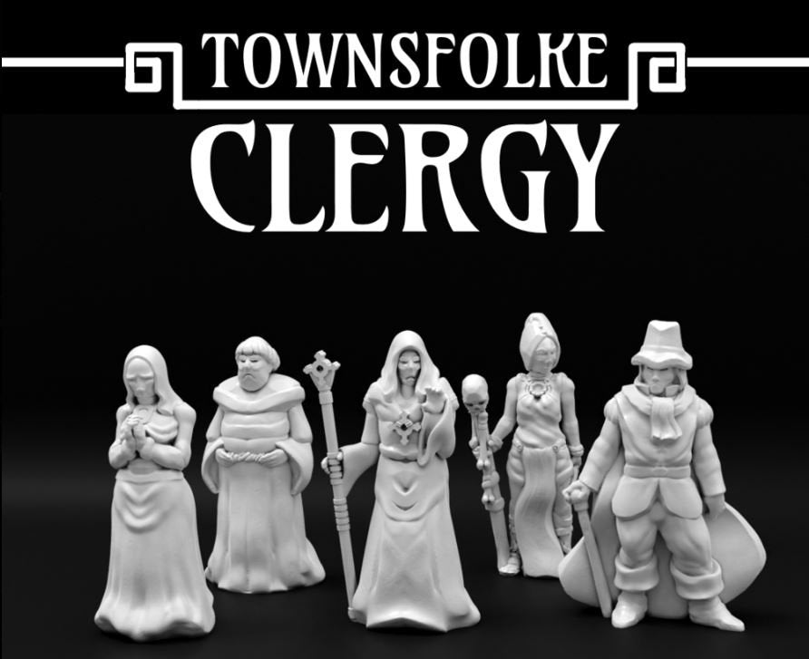 Dungeons and Dragons Townsfolke Clergy, Characters or NPC's