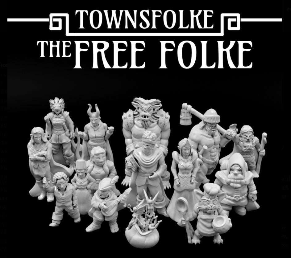 Dungeons and Dragons Townsfolke Free Folke, Characters or NPC's