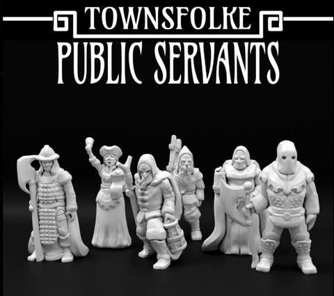 Dungeons and Dragons Townsfolke Public Servants, Characters or NPC's