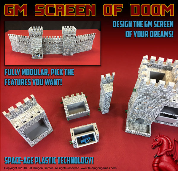 Dungeon Master Screen of DOOM! This is massive! For Dungeon masters of any RPG Games!