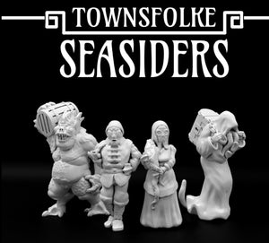Dungeons and Dragons Townsfolke SEASIDERS Characters or NPC's