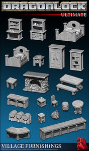 FatDragonGames Village Furniture set