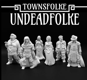 Dungeons and Dragons Townsfolke UNDEAD Characters or NPC's