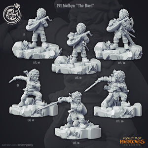 Welbyn the Bard, Perfect for Dungeons and Dragons choose your level, chose your pose