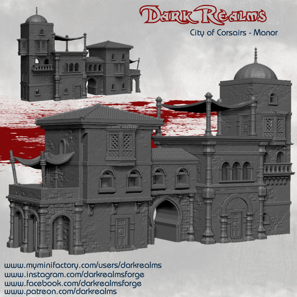 Dark Realms City of Corsairs Manor House HUGE SET!