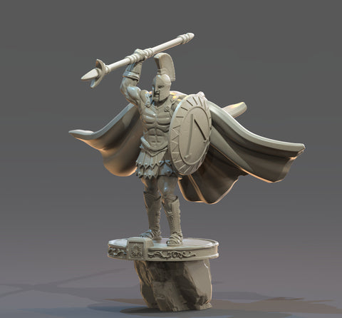 King Leonidas of SPARTA!!!!! from Clay Cyanide Miniatures. This piece is very much a Premium Print!