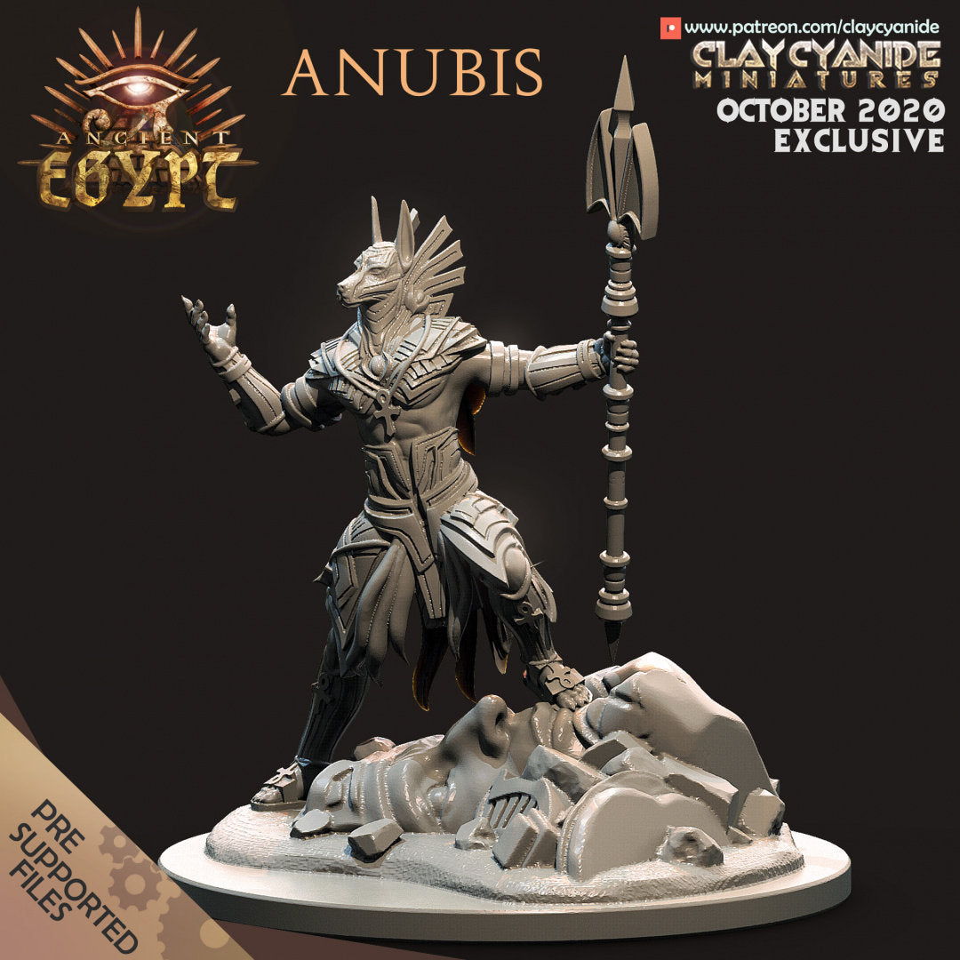 Anubis from Clay Cyanide Miniatures. 4K Resin Print